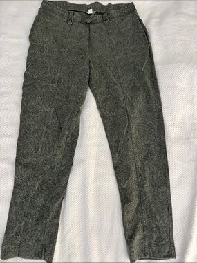 J. Jill Olive Paisley-Print Sweatpants
